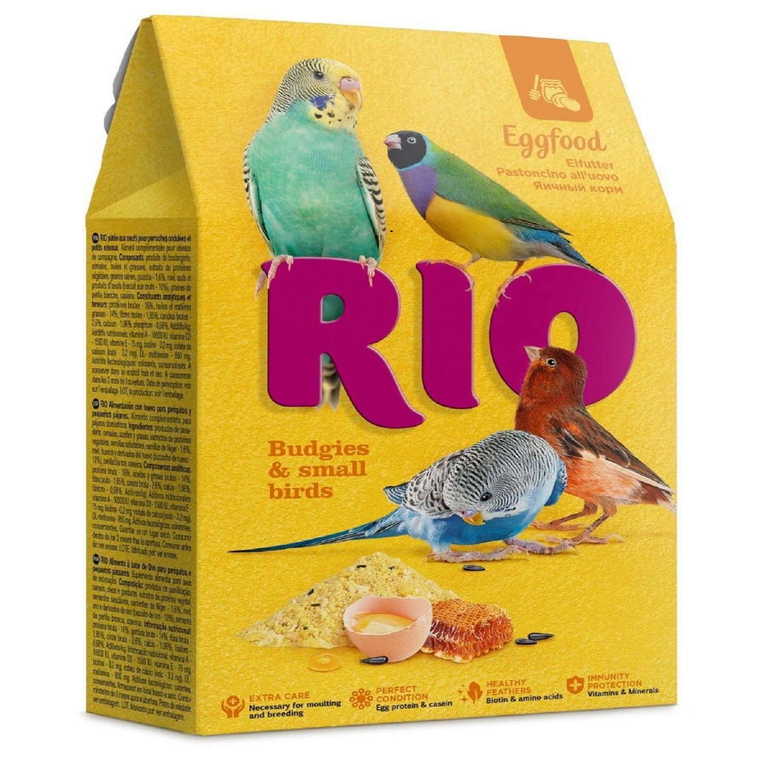 Корм для волнистых попугаев и мелких птиц RIO яичный 250г - фото 1