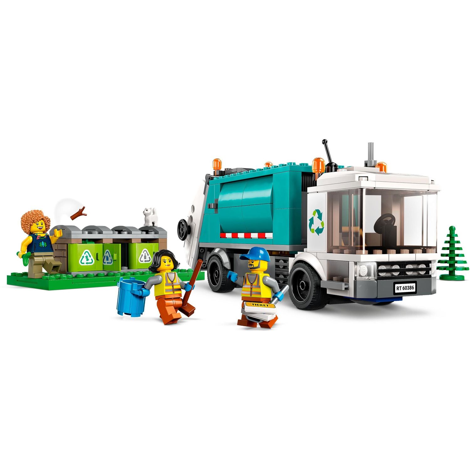 Конструктор LEGO City Грузовик для переработки отходов 60386 купить по цене  3699 ₽ в интернет-магазине Детский мир