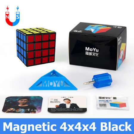 Магнитный кубик Рубика 4х4 SHANTOU Meilong черный