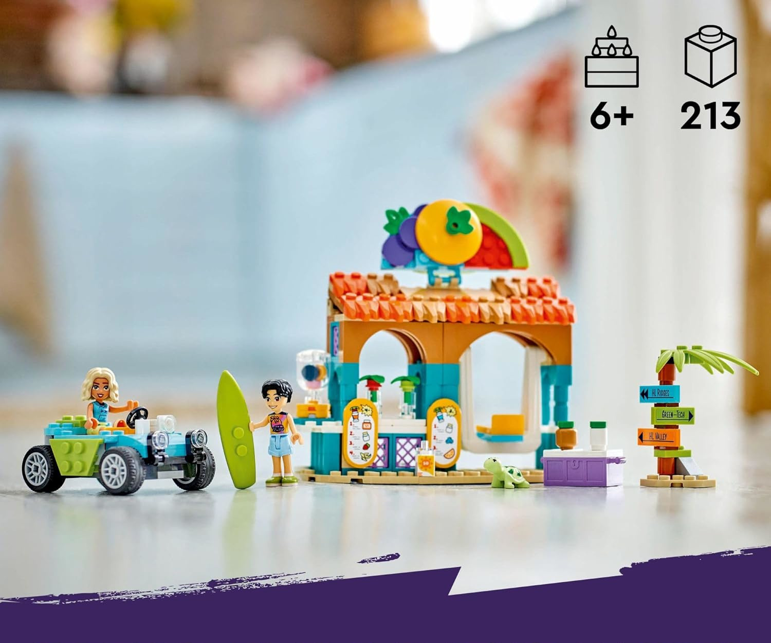 Конструктор LEGO Friends Подставка для пляжного смузи 42625 - фото 6