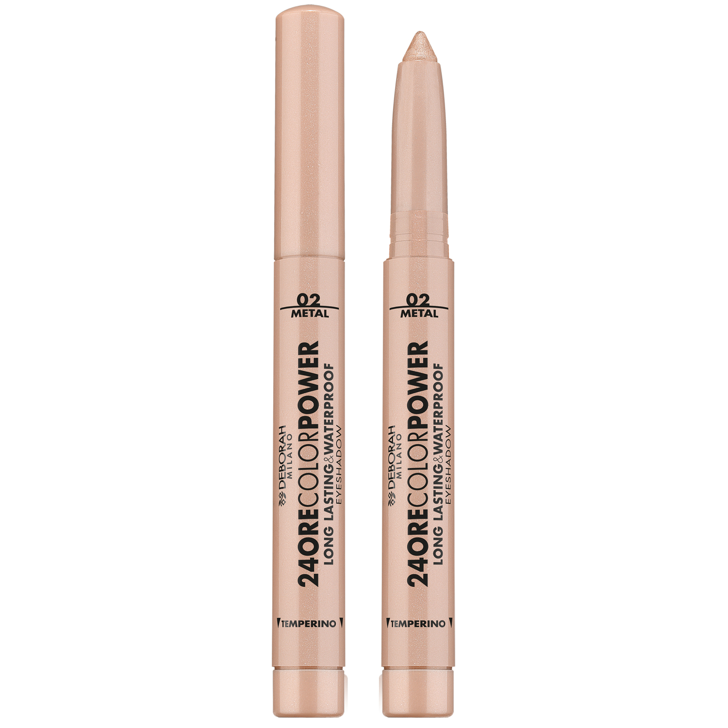 Тени карандаш Deborah Milano стойкие 24Ore Color Power Eyeshadow тон 02 светло-золотой 1.4 г - фото 1