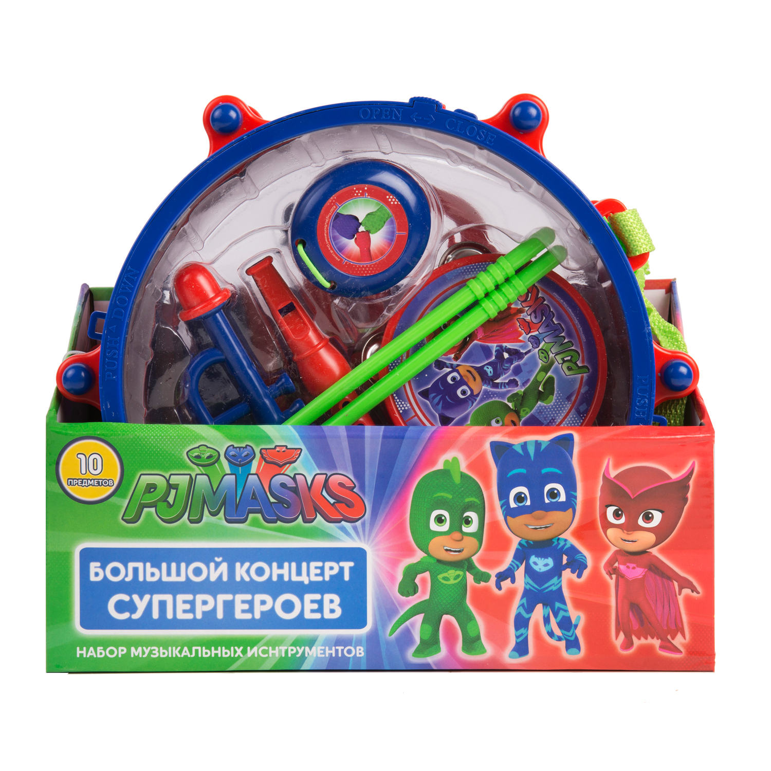 Набор музыкальных инструментов PJ masks с барабаном 33216 - фото 4