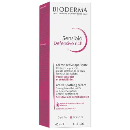 Крем Bioderma Sensibio Дефенсив для увлажнения и питания кожи лица 40 мл