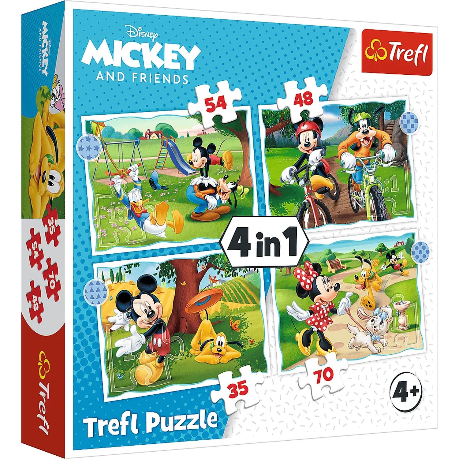 Пазл Trefl Disney Микки Маус 4в1 201элемент 34604