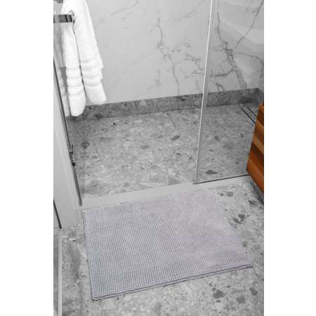 Коврик для ванной Arya Home Collection противоскользящий 40x60 Softy Серый