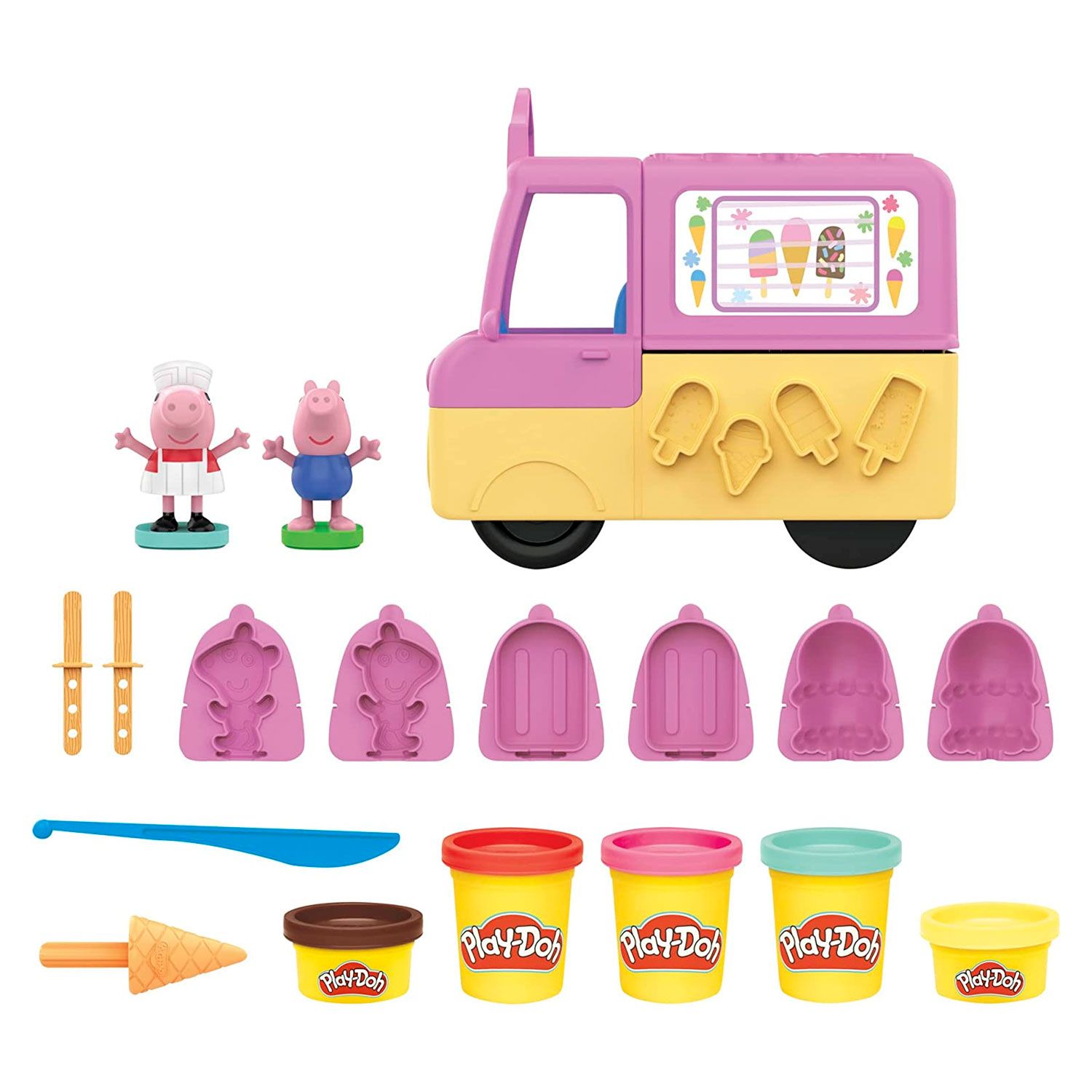 Игровой набор Hasbro Play-Doh Мороженое Пеппы - фото 2