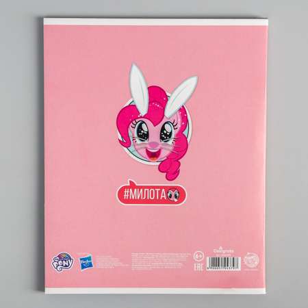 Тетрадь Hasbro 48 листов в клетку «Пони» My Little Pony