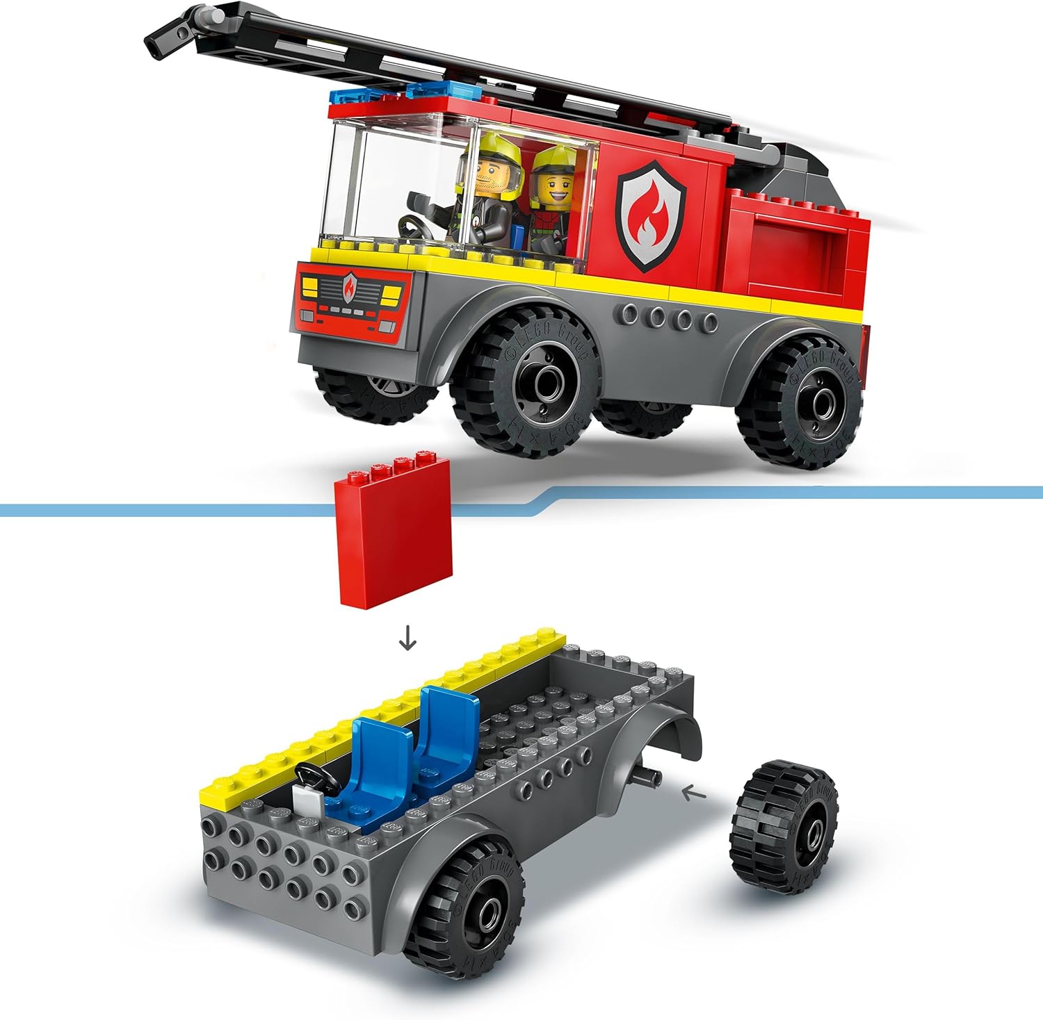 Конструктор LEGO Пожарная машина с лестницей 60463 - фото 4