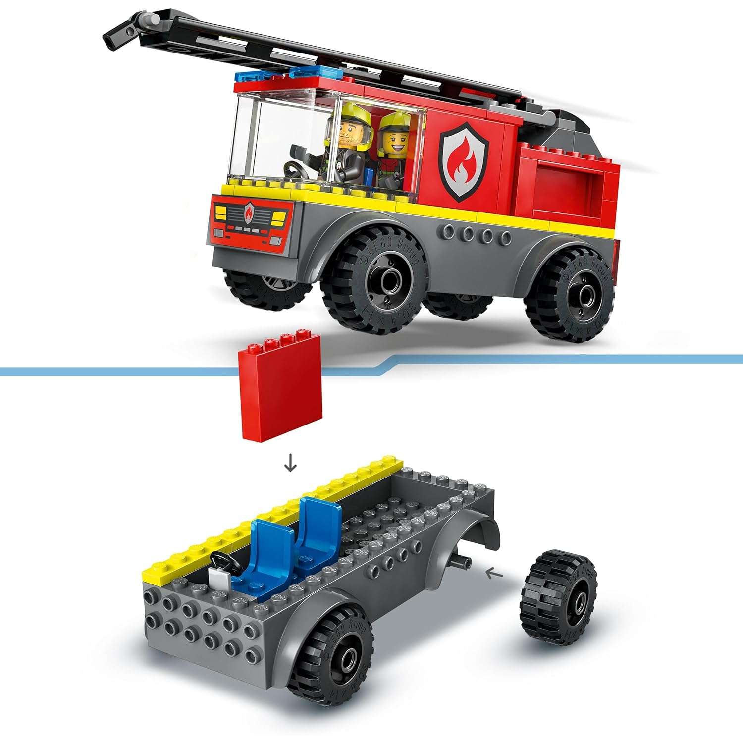 Конструктор LEGO Пожарная машина с лестницей 60463 - фото 4