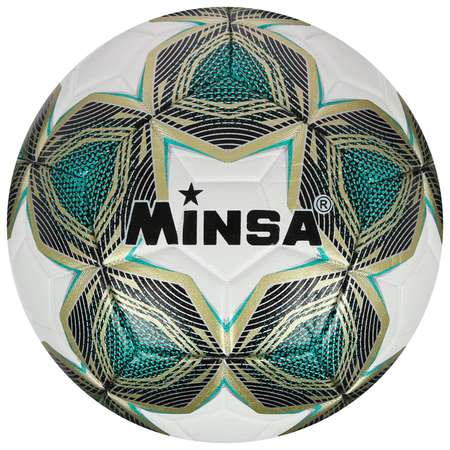 Мяч футбольный MINSA 12 панелей машинная сшивка