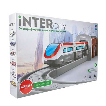 Игровой набор InterCity Железная дорога Большой город с поездом и аксессуарами