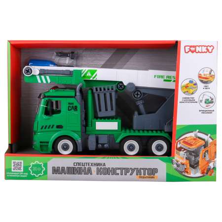 Конструктор Funky Toys спецтехника автобашня свет звук 1:12 31 см FT61165-МП