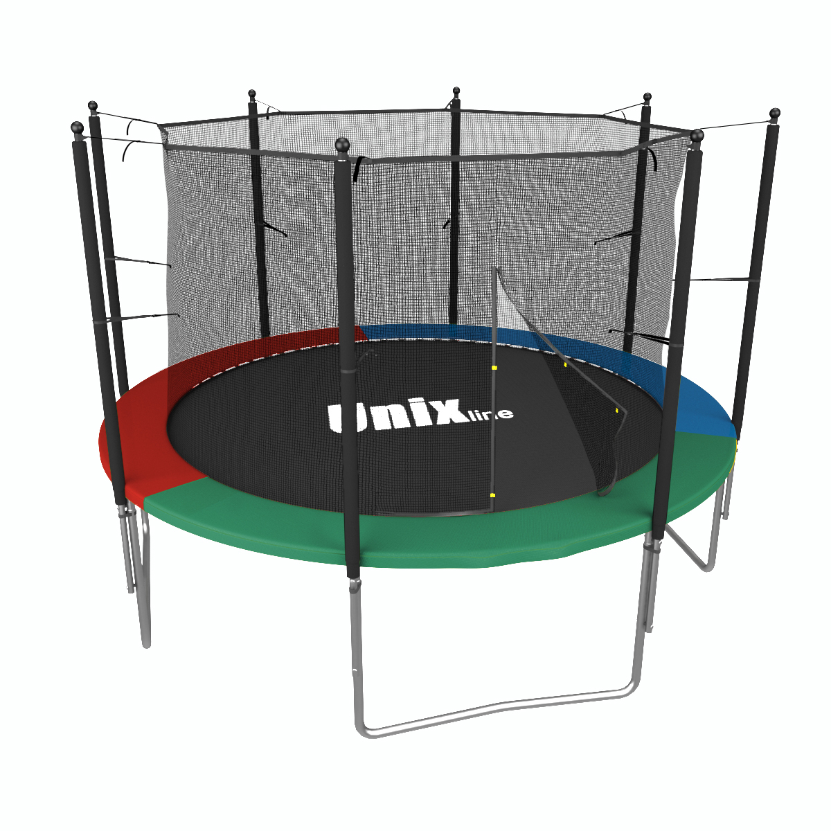 Батут каркасный Simple 6 ft UNIX line Color с внутренней защитной сеткой общий диаметр 183 см до 100 кг - фото 1