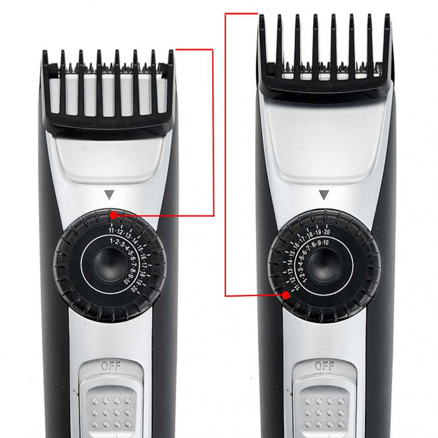 Машинка для стрижки волос Delta Lux DE-4208A для волос и бороды регулировка 2 в 1 черный - фото 3
