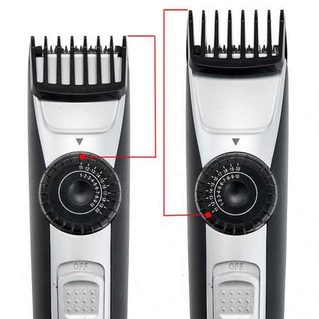Машинка для стрижки волос Delta Lux DE-4208A для волос и бороды регулировка 2 в 1 черный