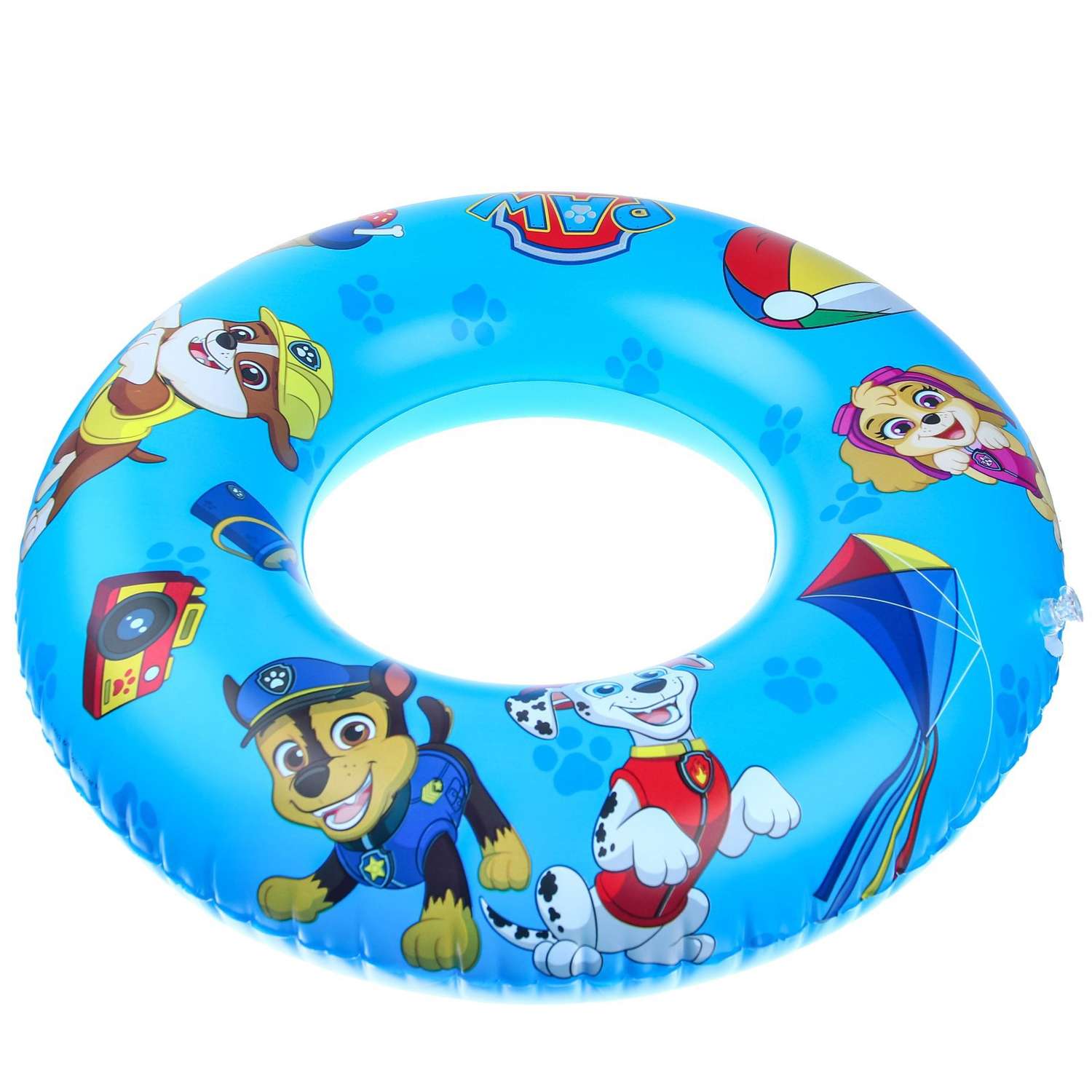 Круг Paw Patrol надувной для плавания 55 см детский Щенячий патруль цвет голубой - фото 7