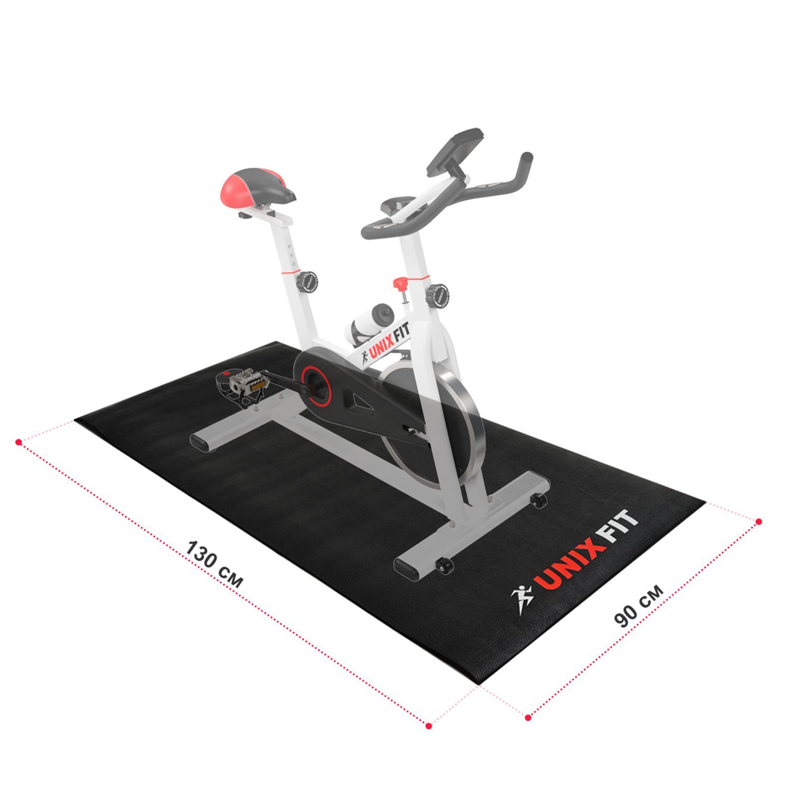 Коврик для кардиотренажеров UNIX Fit 130x90x0,6 см - фото 5