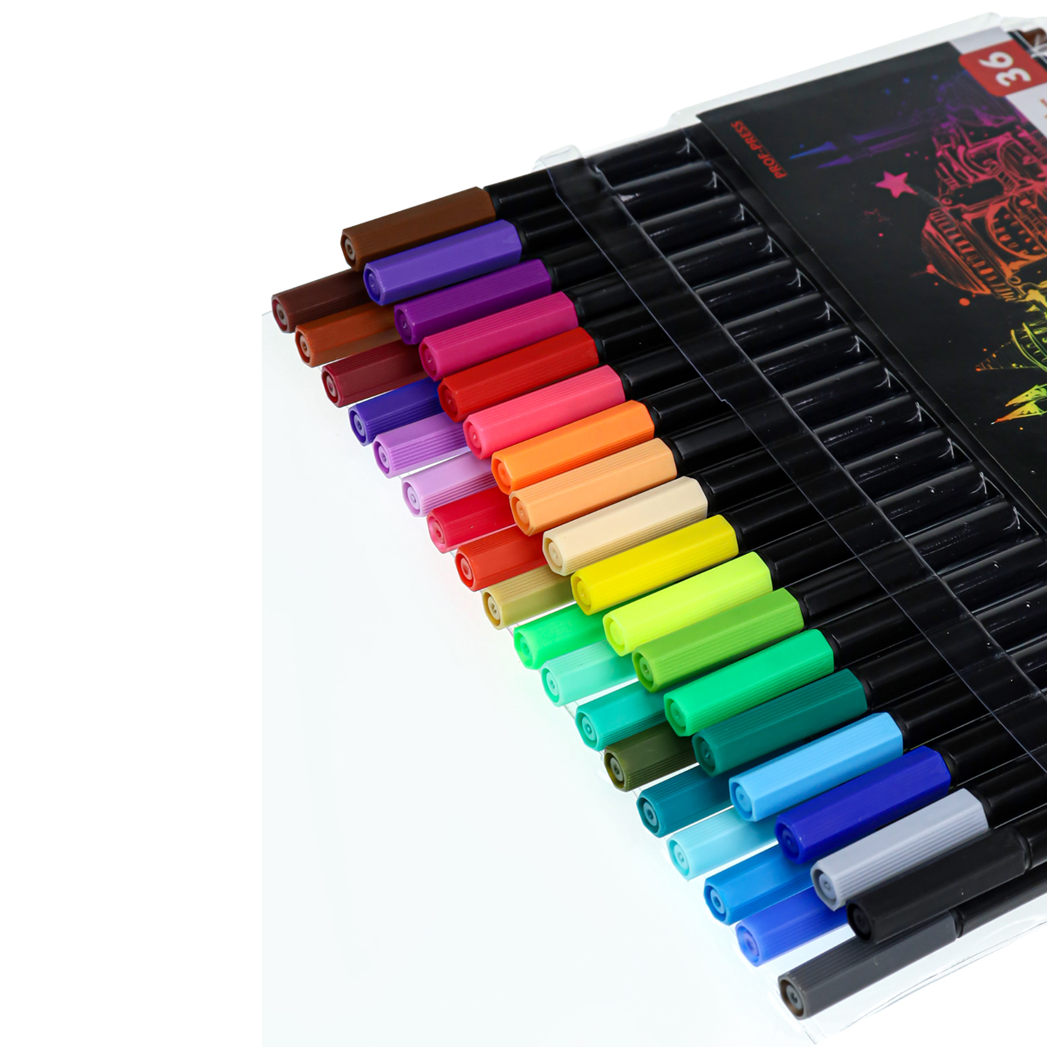 Набор ручек капиллярных Prof-Press Линеры Istanbul 36 цветов диаметр 0.4 мм - фото 3