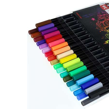 Набор ручек капиллярных Prof-Press Линеры Istanbul 36 цветов диаметр 0.4 мм