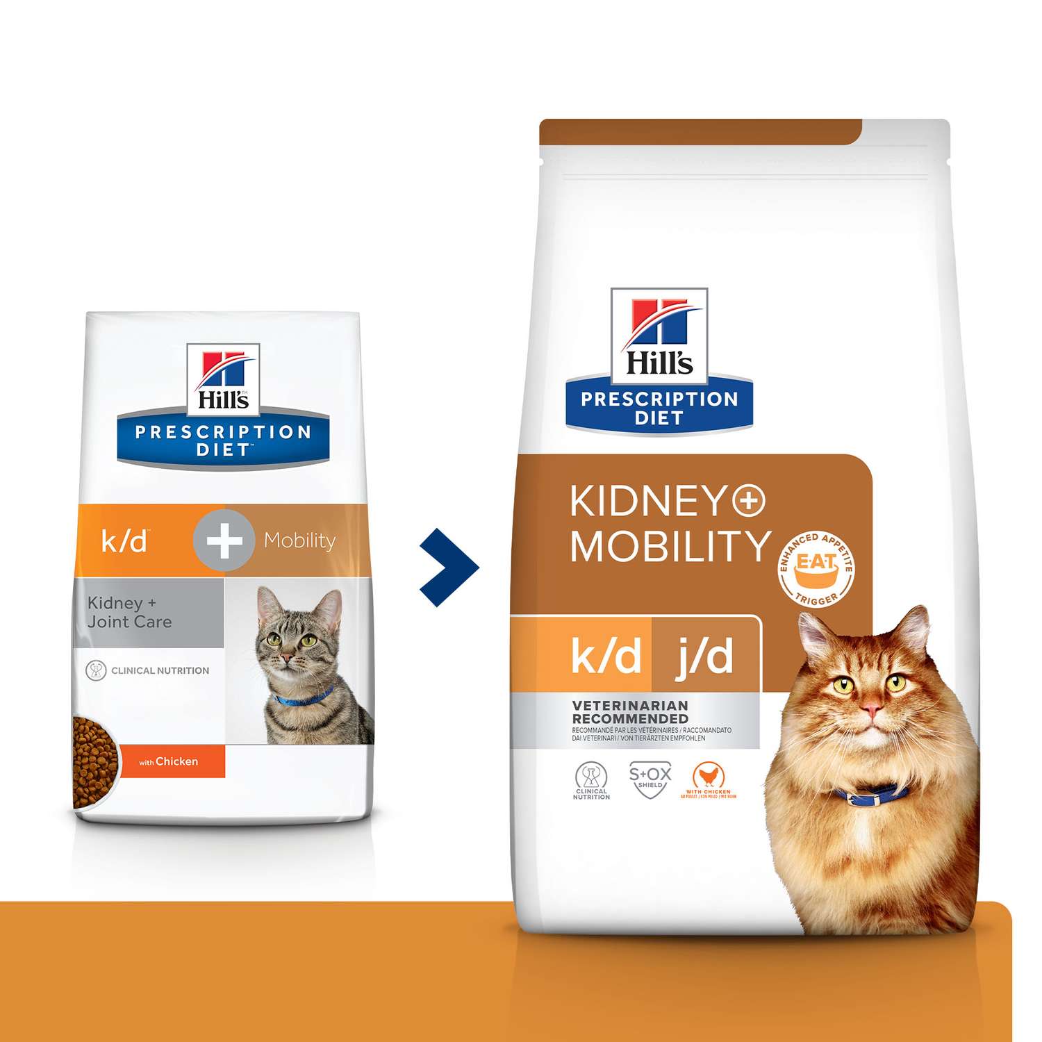 Корм для кошек HILLS 2кг Prescription Diet k/d Mobility Kidney Joint Care для почек и суставов с курицей сухой - фото 2