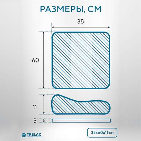 Подушка ортопедическая TRELAX Sola for man