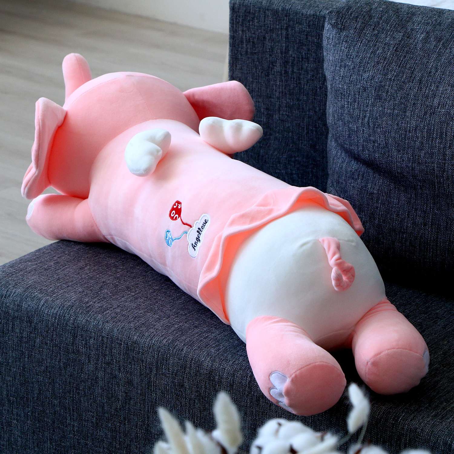 Мягкая игрушка Sima-Land подушка «Слоник» 80 см цвет розовый - фото 2