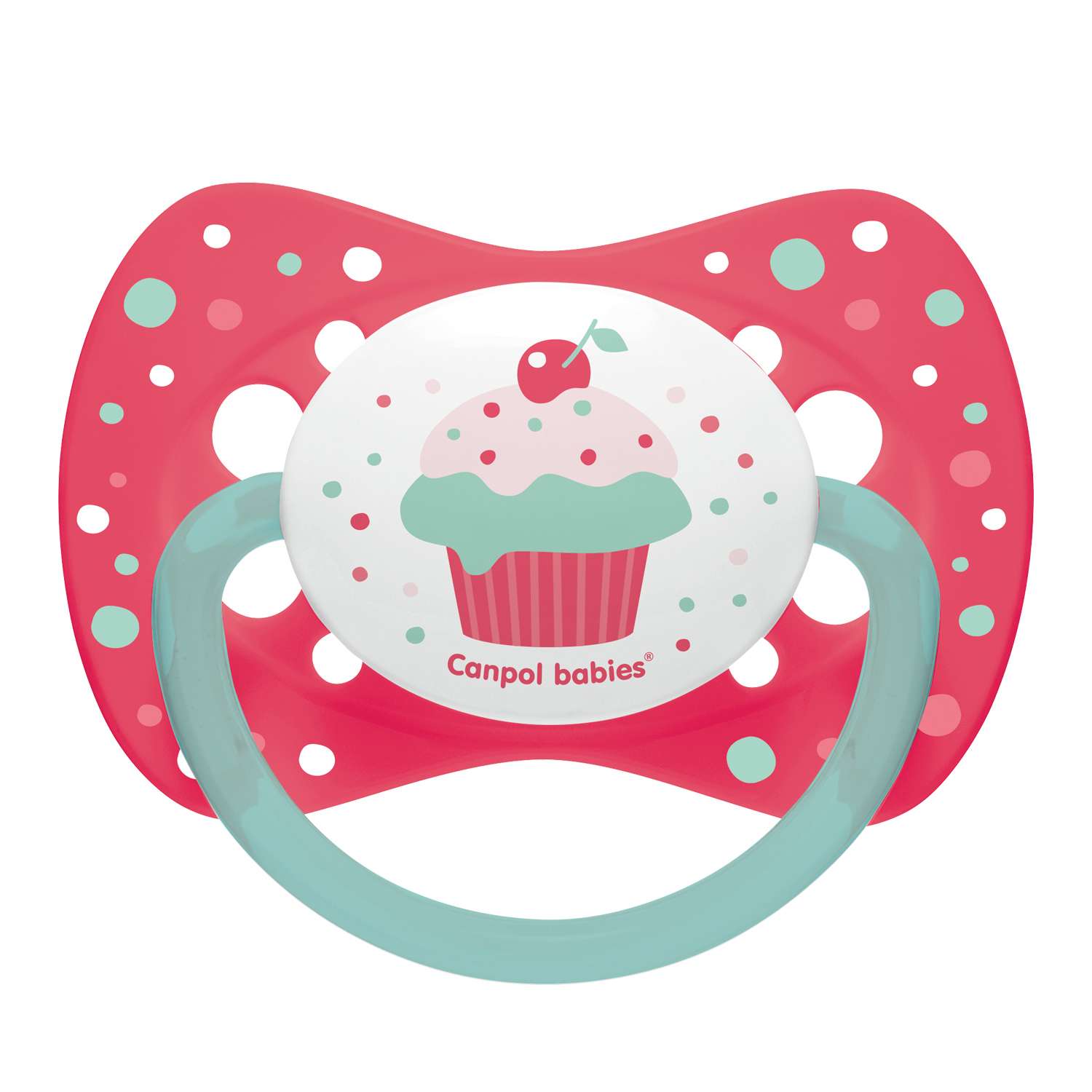 Пустышка Canpol Babies Cupcake с 6месяцев Розовая - фото 1