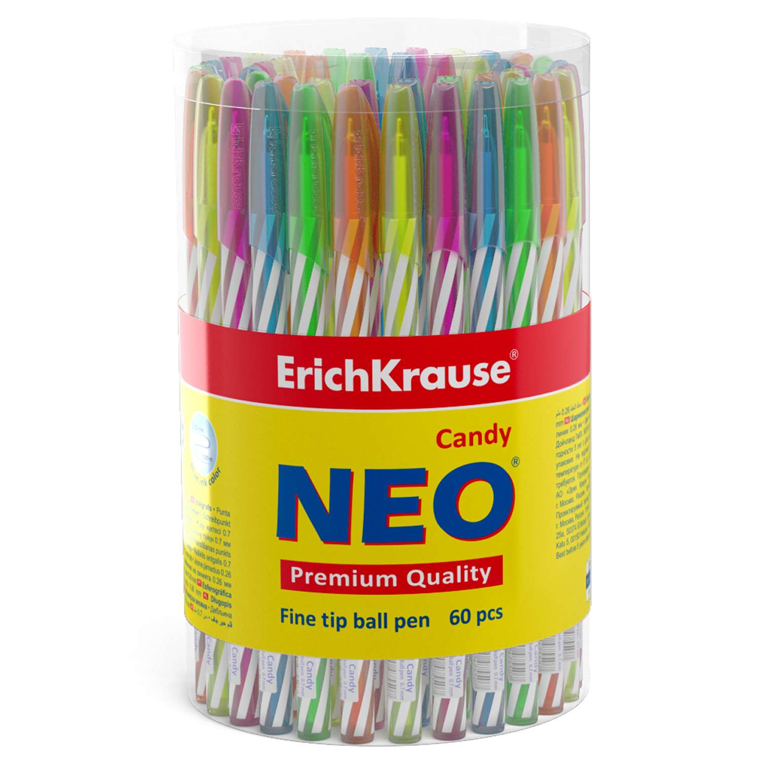 Ручка шариковая ErichKrause Neo Candy в ассортименте 47550 - фото 2