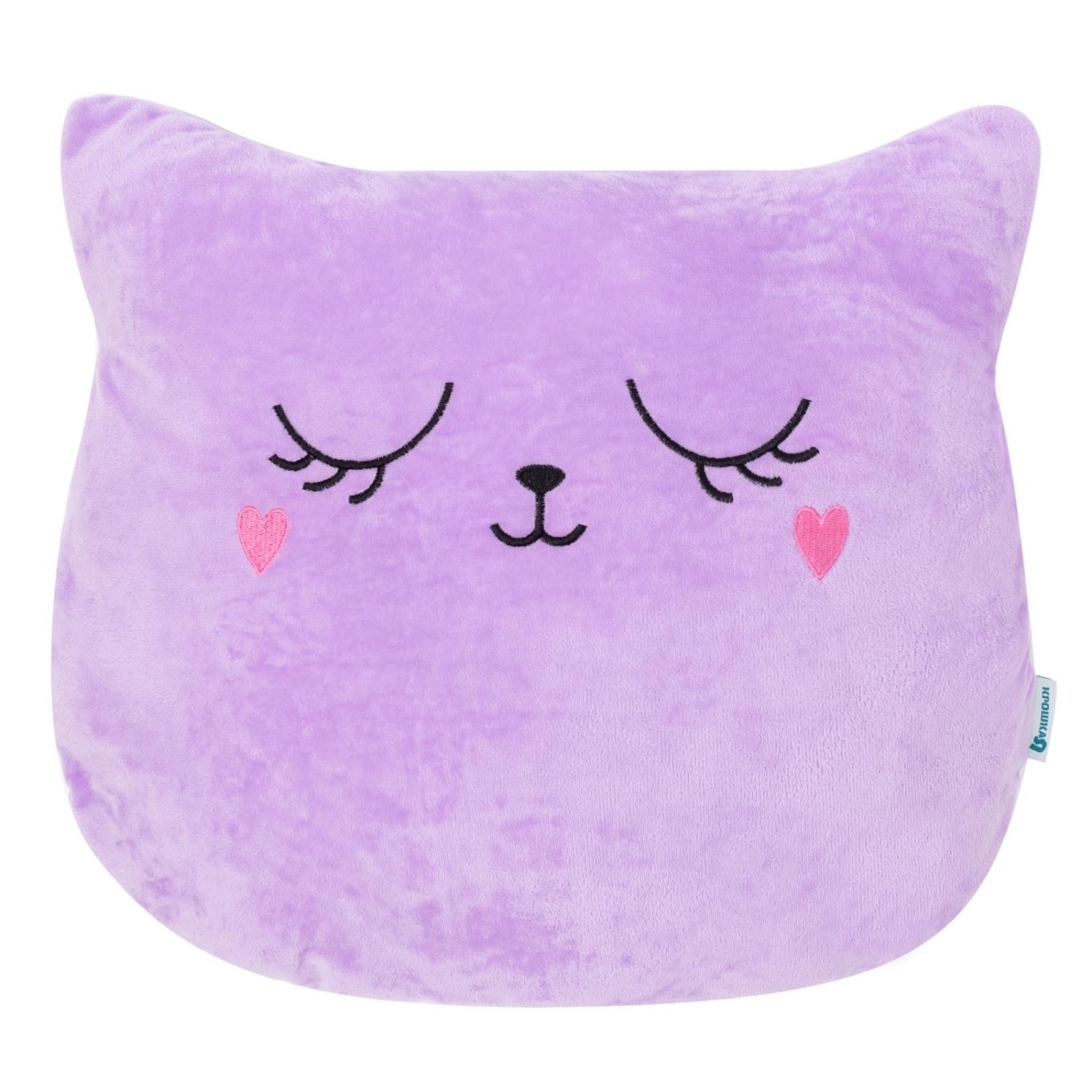 Подушка Крошка Я Кошка фиолетовая - фото 1