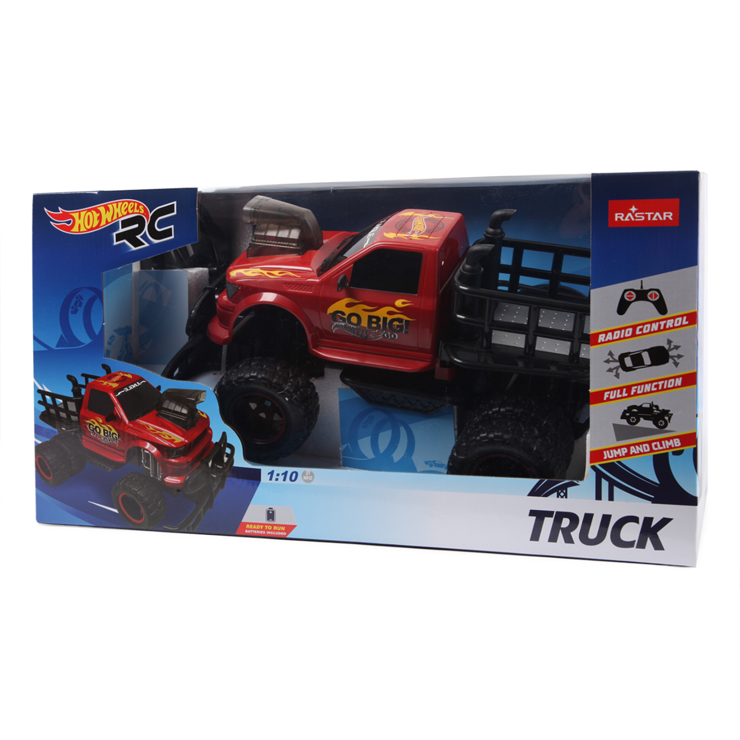 Машина Hot Wheels РУ 1:10 Scale Truck 81404 купить по цене 1999 ₽ в  интернет-магазине Детский мир