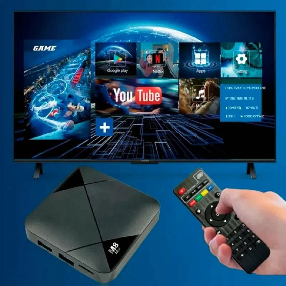Игровая консоль M8 CASTLELADY Mini Dual System 10000 игр смарт ТВ приставка к телевизору Android 10 - фото 4