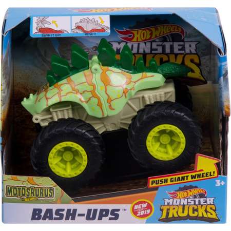 Машина Hot Wheels Monster Trucks Бэш Апс Мотозавр GDR88