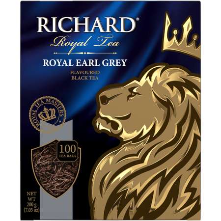 Чай черный Richard Royal Earl Grey 100 пакетиков