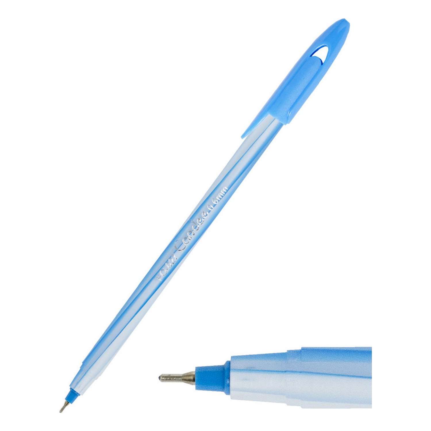 Ручка шариковая Flexoffice Candee 0.6мм цвет корпуса ассорти цвет чернил синий - фото 3