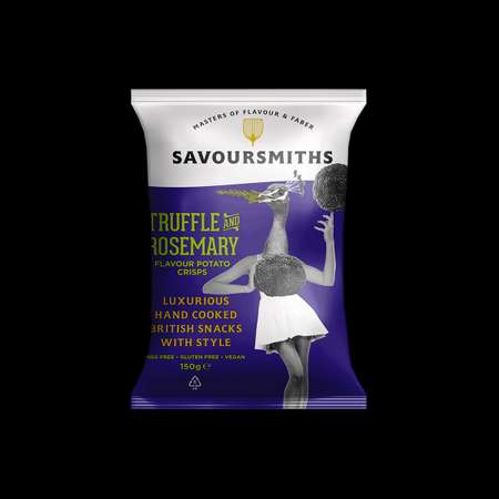 Натуральные картофельные чипсы SAVOURSMITHS с трюфелем и розмарином 150г