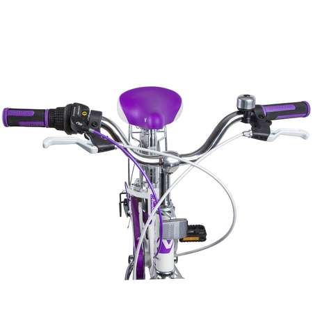 Велосипед 20 бело-фиолетовый. NOVATRACK BUTTERFLY