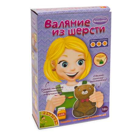 Валяние из шерсти Bondibon Мишка