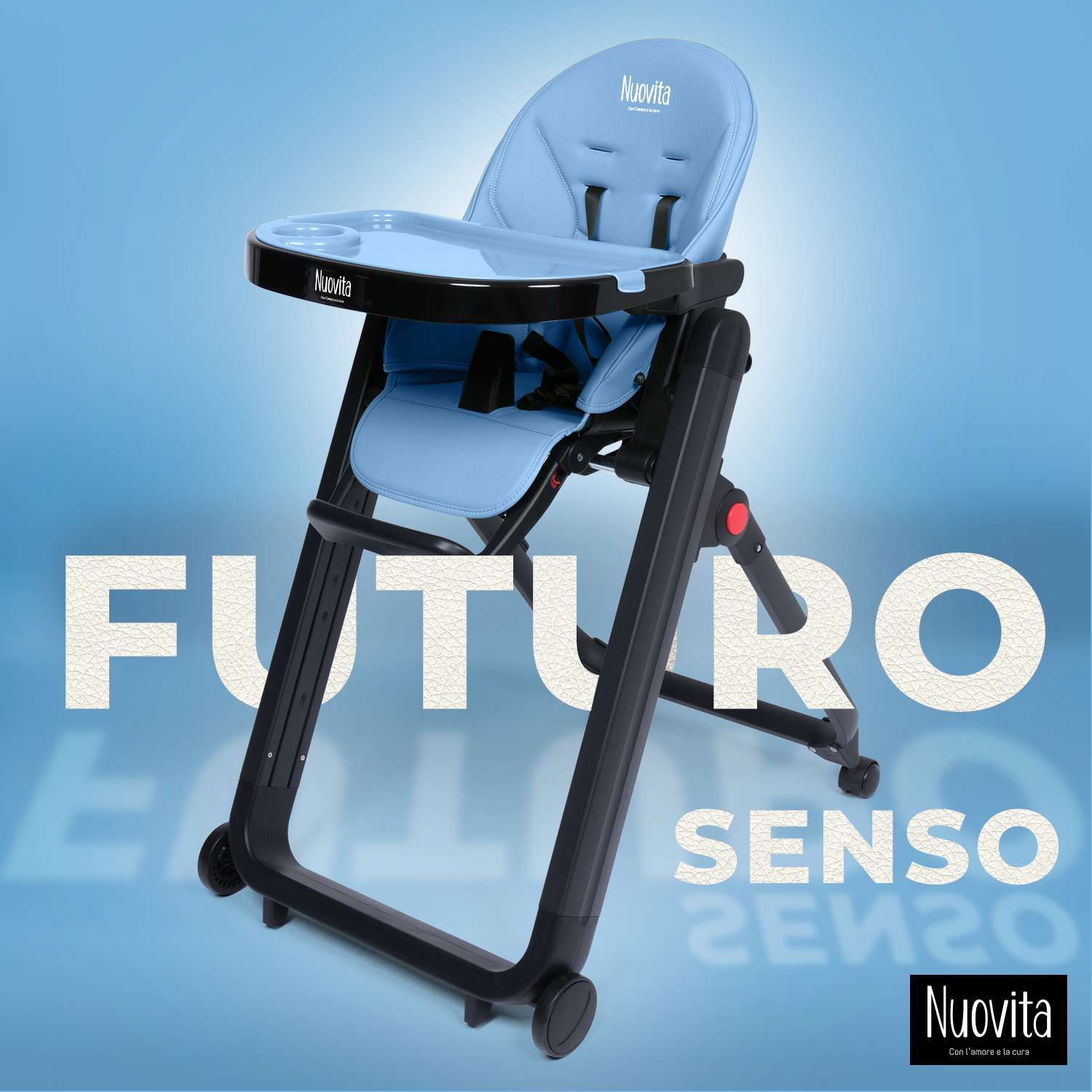 Стульчик для кормления Nuovita Futuro Senso Nero Синий - фото 2