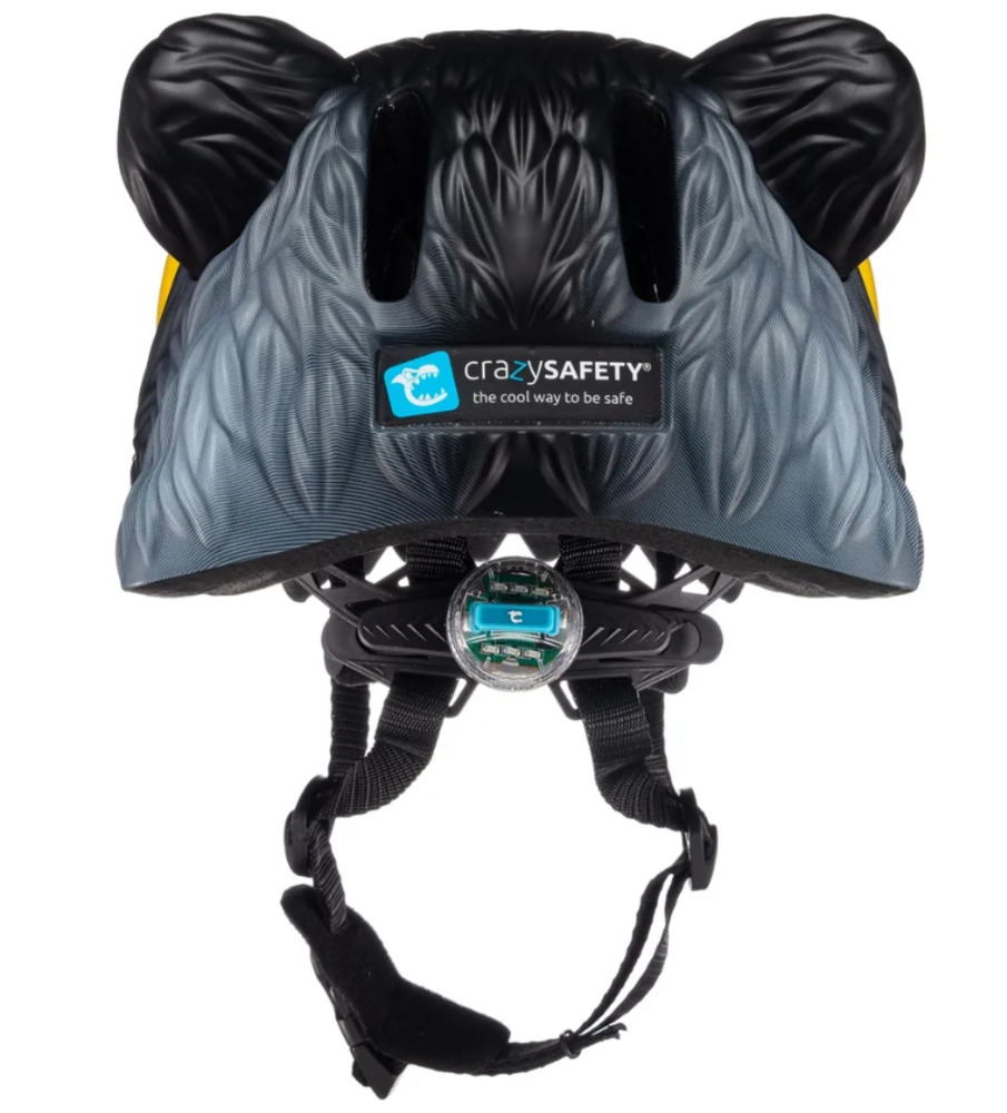Шлем защитный Crazy Safety Black Panther с механизмом регулировки размера 49-55 см - фото 2