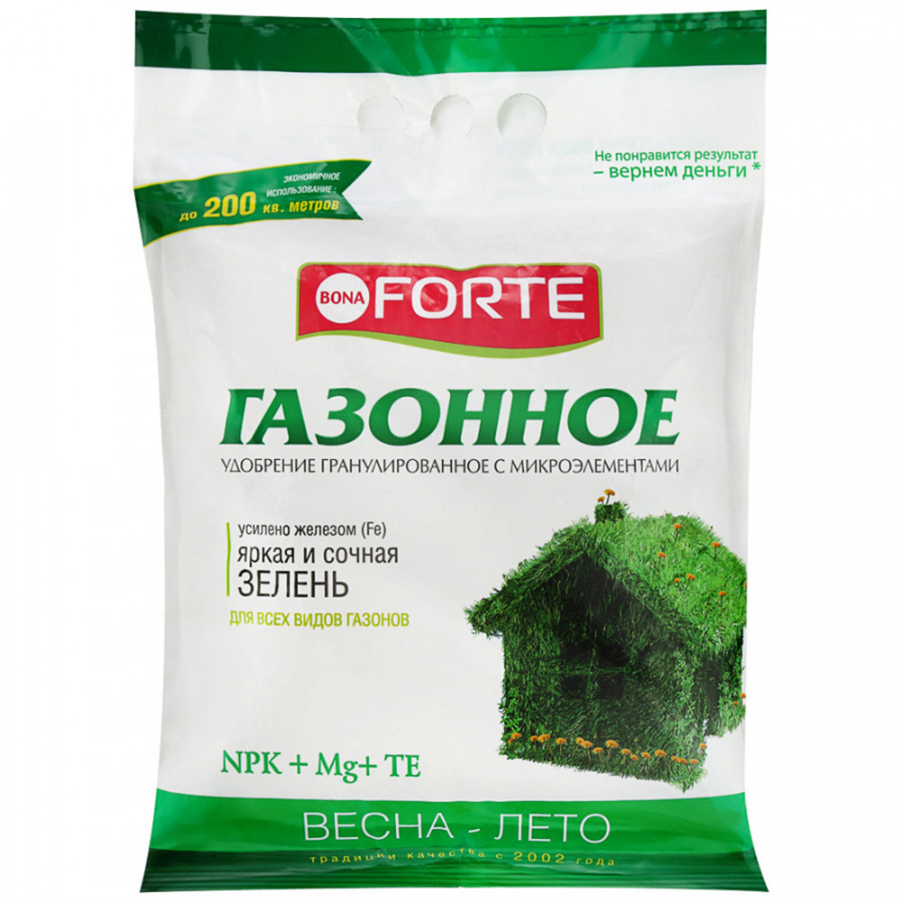 Удобрение Bona Forte Газонное Весна комплексное 4.5 кг - фото 1
