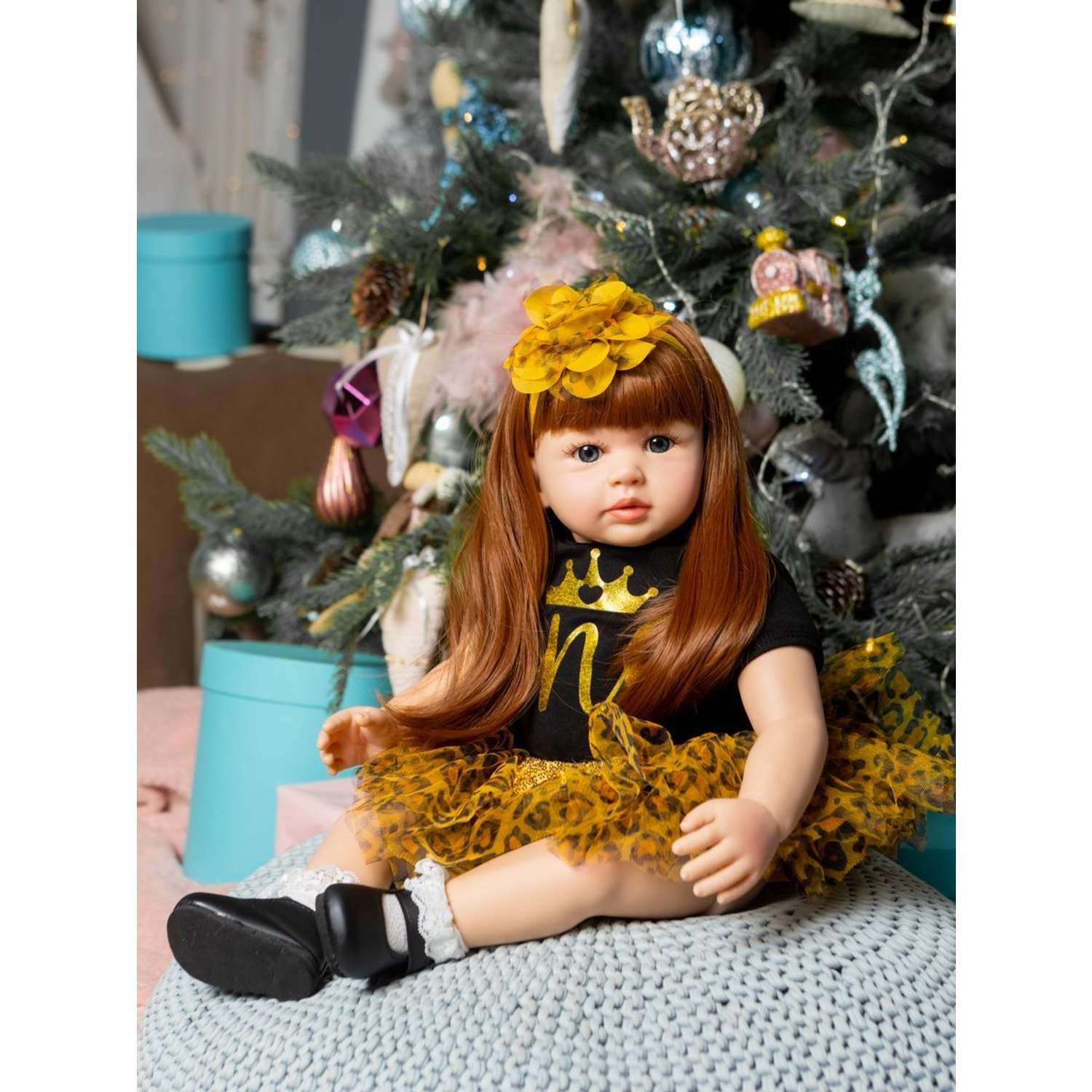 Кукла Реборн Soul Sister виниловая с комплектом одежды и пустышкой пупс для девочек 60 см 123803111 - фото 1