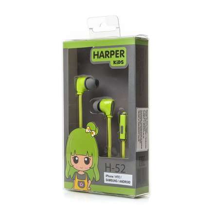 Наушники HARPER Kids H-52 green