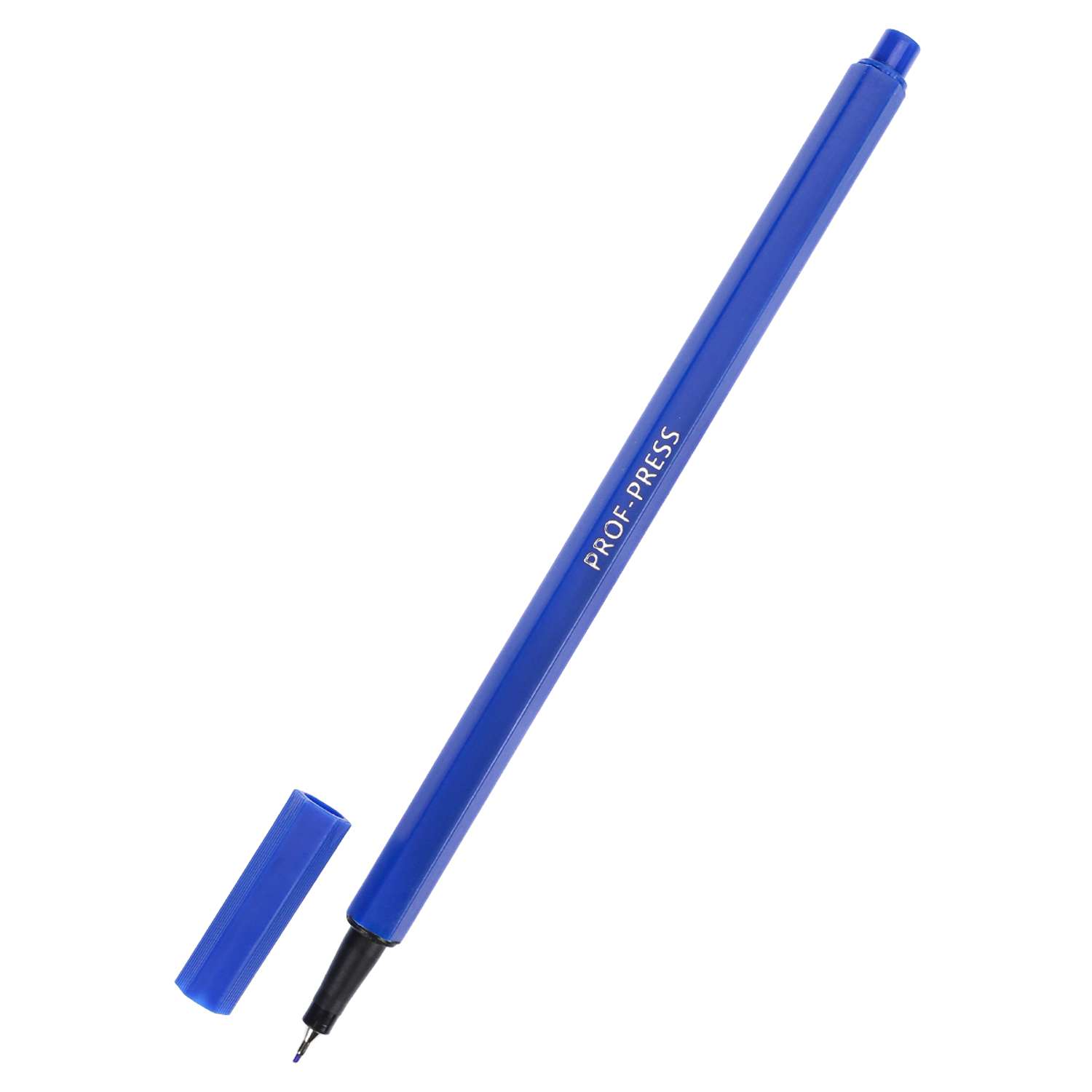 Ручка капиллярная Линер Prof-Press синяя гексоганальный корпус 12шт - фото 3