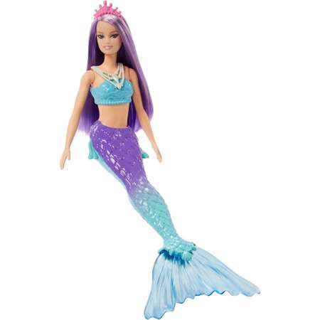 Кукла Barbie Dreamtopia Mermaid Русалка c фиолетовыми волосами HGR10