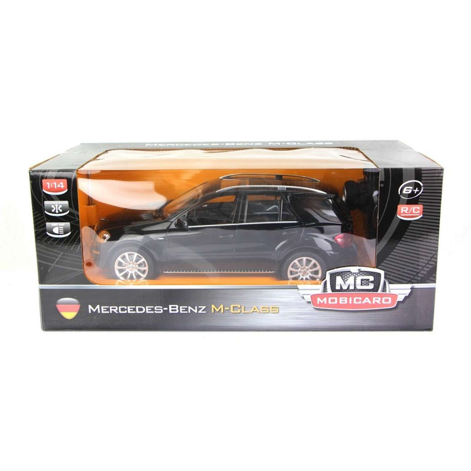Машинка р/у Mobicaro Mercedes ML (черная) 1:14 34 см - фото 2