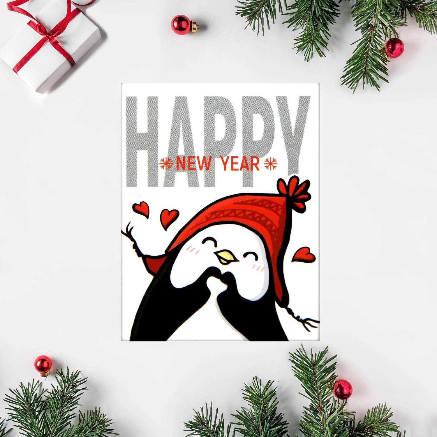 Набор Дарите Счастье открыток комплиментов«Новогодние»в наборе 26 шт. 8×6 см - фото 18