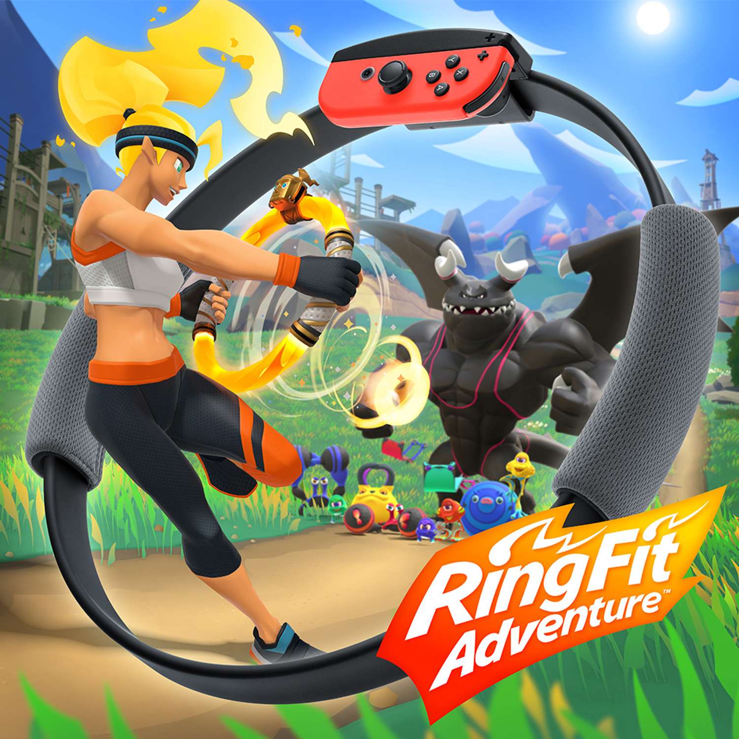 Видеоигра Nintendo Ring Fit Adventure с контроллером и ремнем для Nintendo Switch - фото 2