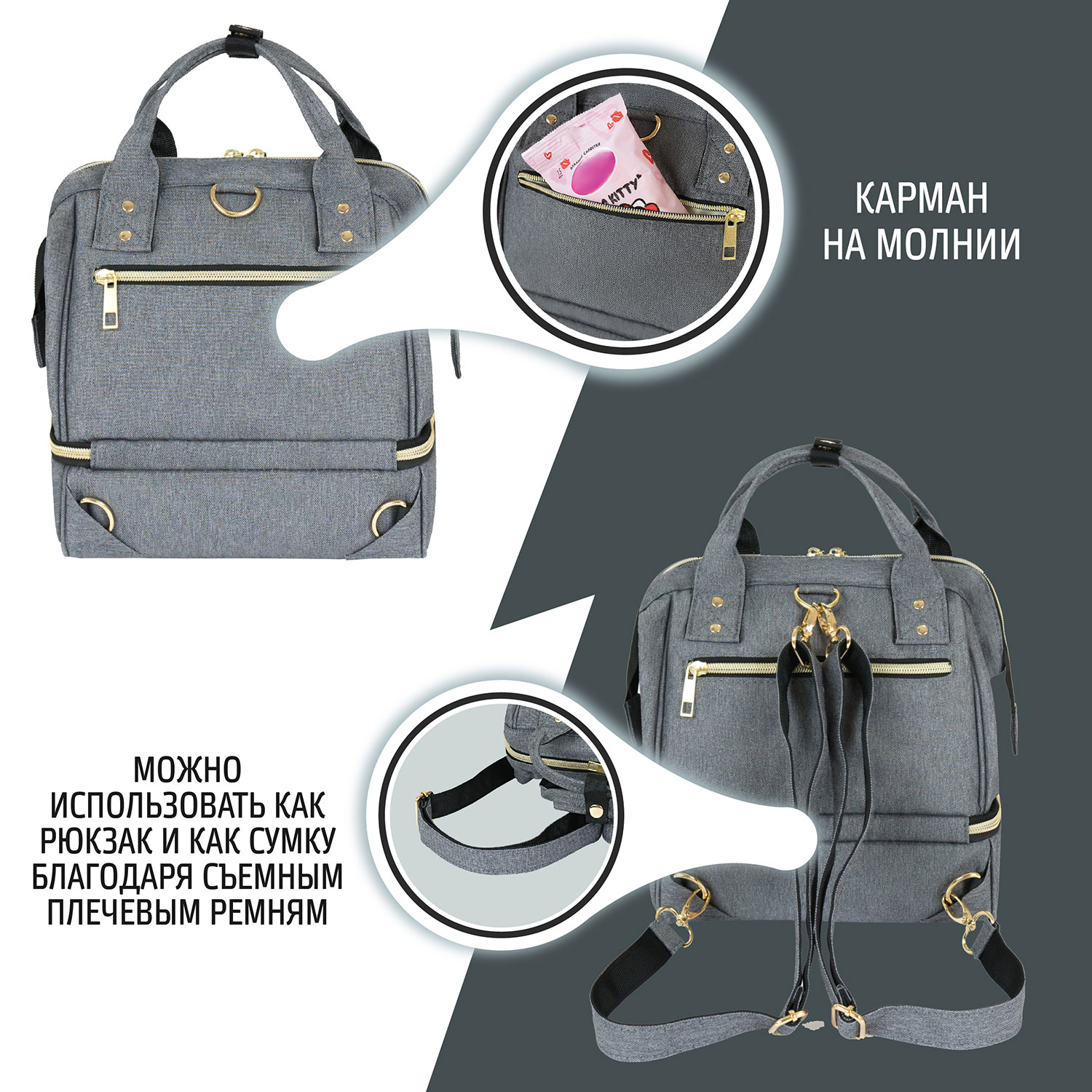 Рюкзак Nuovita CAPCAP mini - фото 3