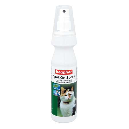 Спрей для кошек Beaphar Spot On Spray от клещей и блох с маслом маргозы и лаванды 150мл