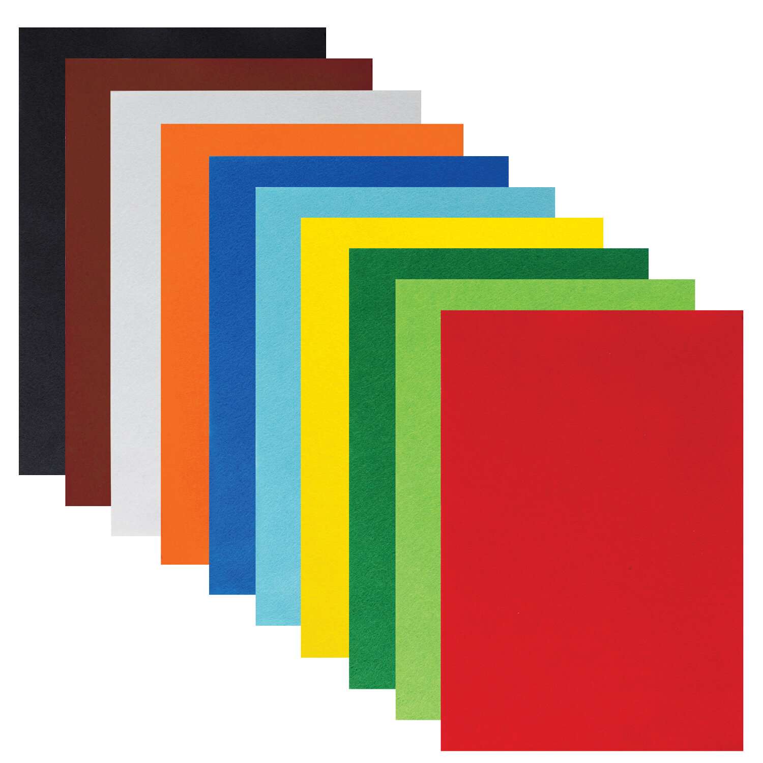 Цветной фетр Юнландия А4 листовой декоративный для творчества 10 ярких цветов - фото 6